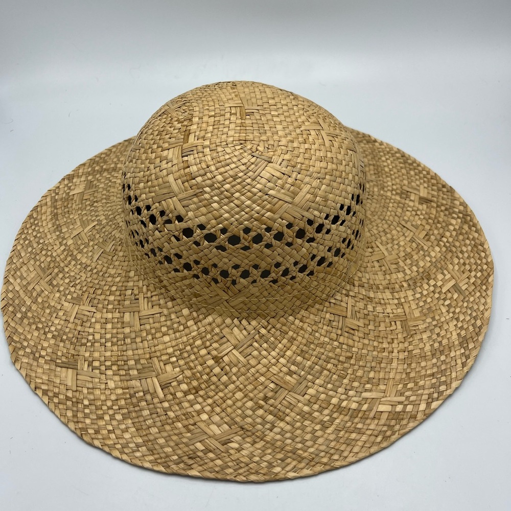 Elegant Tan Woven Sun Hat